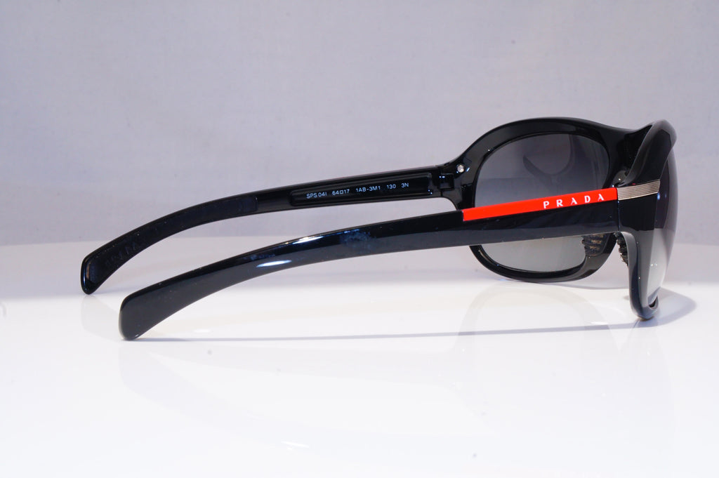PRADA Mens Designer Sunglasses Black Wrap SPS 04I 1AB-3M1 18555