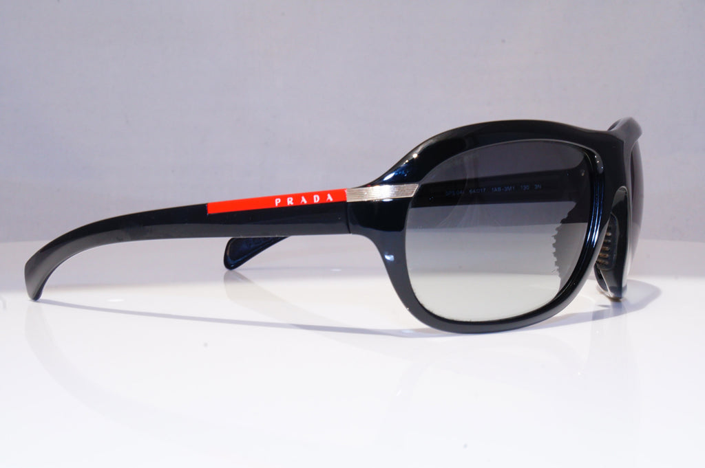PRADA Mens Designer Sunglasses Black Wrap SPS 04I 1AB-3M1 18555