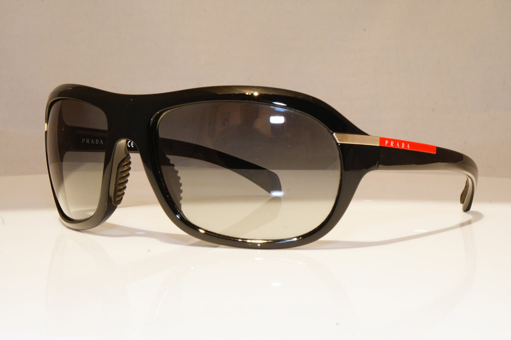 PRADA Mens Designer Sunglasses Black Wrap SPS 02N 1BO-1A1 18554