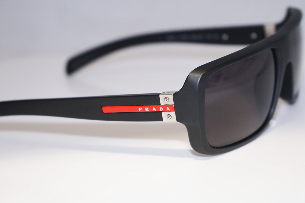 PRADA Mens Designer Sunglasses Black Rectangle SPS 01I 1BO-3O1 14701