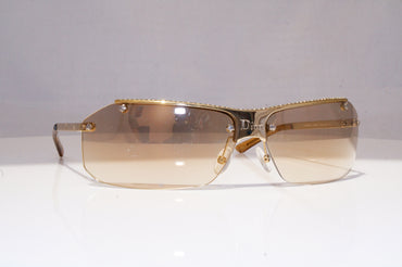 CHRISTIAN DIOR Womens Diamante Designer Sunglasses Gold DIOR HIT 2 3YG20 18545
