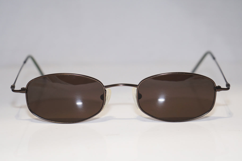 GIORGIO ARMANI 1990 Vintage Mens Designer Sunglasses Brown Oval 284 1118 16078