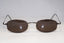 GIORGIO ARMANI 1990 Vintage Mens Designer Sunglasses Brown Oval 284 1118 16078