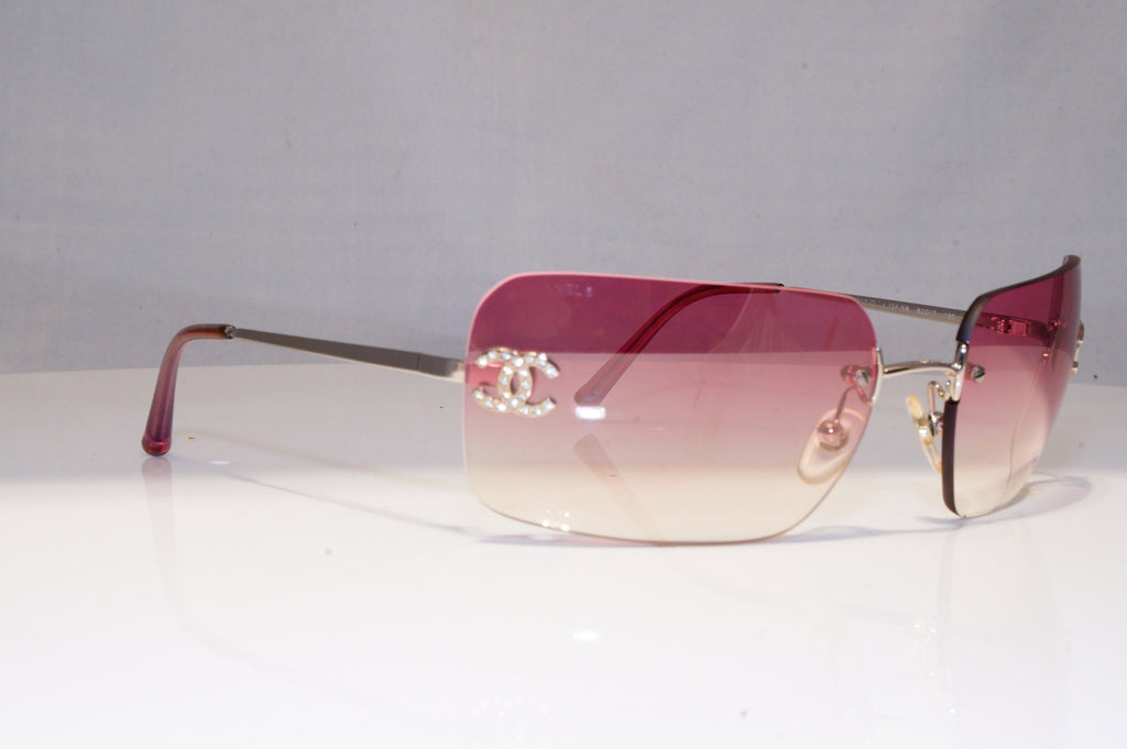 CHANEL Womens Boxed Designer Sunglasses Silver Rimless 4017 124/58 17911