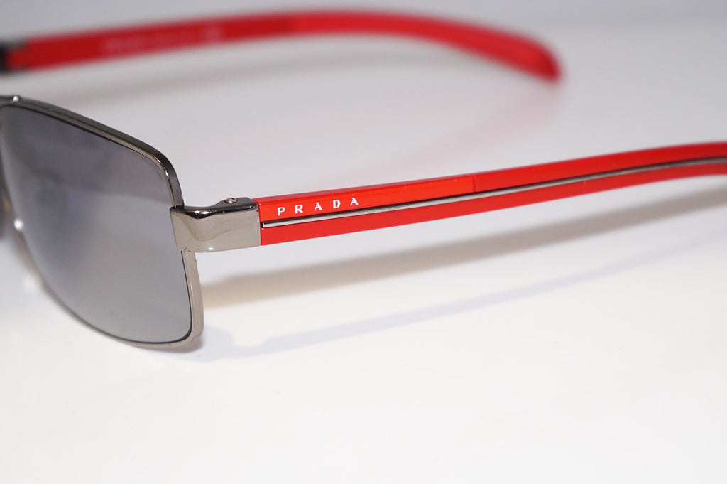 PRADA Mens Designer Flash Mirror Sunglasses Red Aviator SPS 50L 5AV-1A1 14571