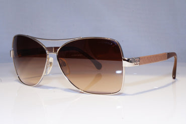 CHANEL Mens Boxed Designer Sunglasses Silver Square LEATHER 4196 451/3B 19542