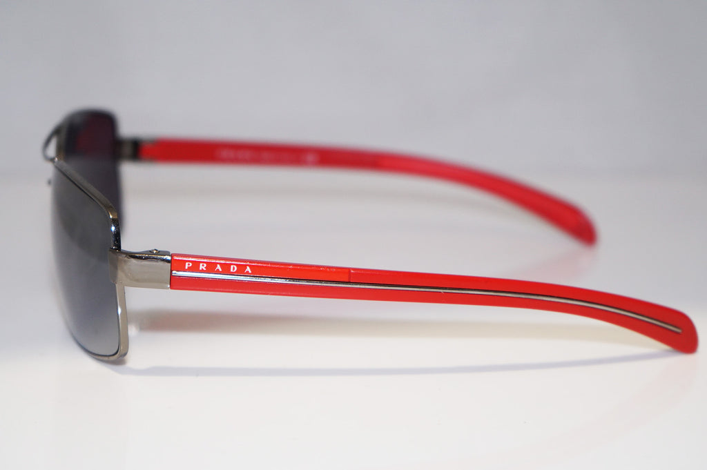 PRADA Mens Designer Flash Mirror Sunglasses Red Aviator SPS 50L 5AV-1A1 14571