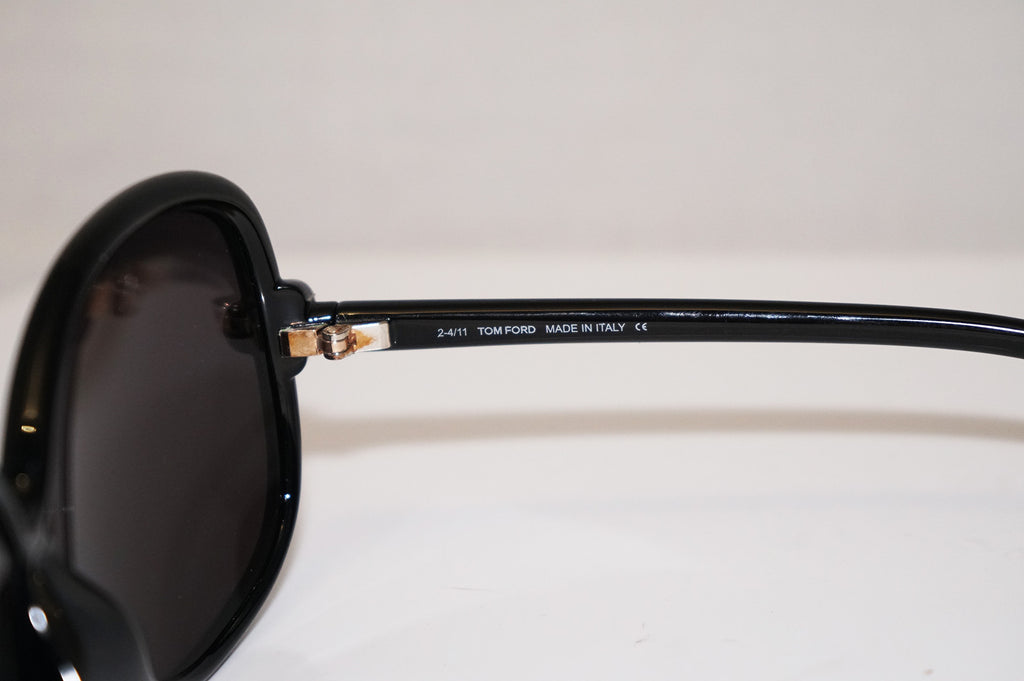 TOM FORD Boxed Womens Designer Sunglasses Black Round Ingrid TF163 01B 12116