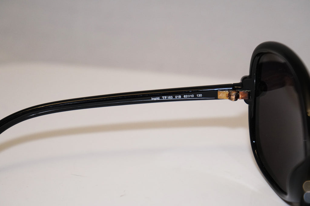 TOM FORD Boxed Womens Designer Sunglasses Black Round Ingrid TF163 01B 12116