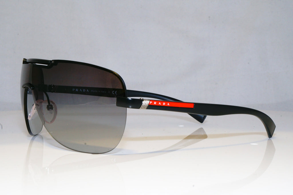 PRADA Mens Designer Sunglasses Black Shield SPS 52N 1BO-3M1 17283