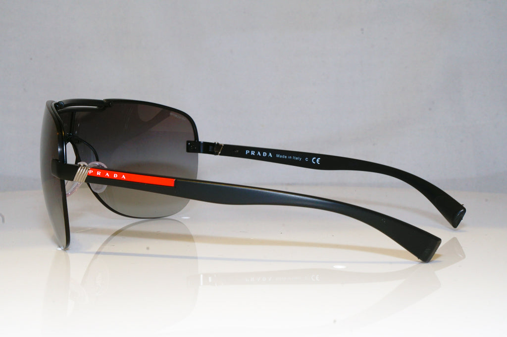 PRADA Mens Designer Sunglasses Black Shield SPS 52N 1BO-3M1 17283