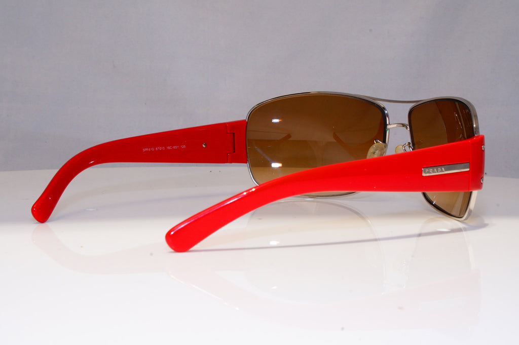 PRADA Mens Womens Designer Sunglasses Red Pilot SPR 61G 1BC-6S1 17878