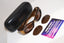 GUCCI Vintage Womens Designer Sunglasses Brown Rectangle GG 2968 HXINZ 14722