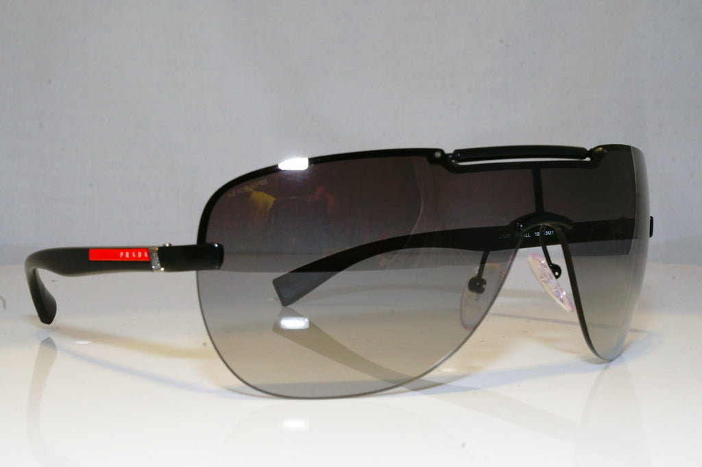 PRADA Mens Designer Sunglasses Black Shield SPS 52N 1BO-3M1 17283