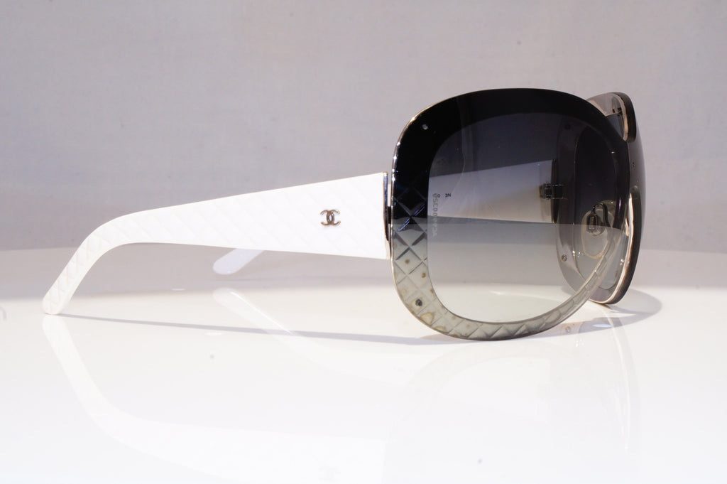 CHANEL Mens Designer Sunglasses White Shield 4165 262/8G 18547