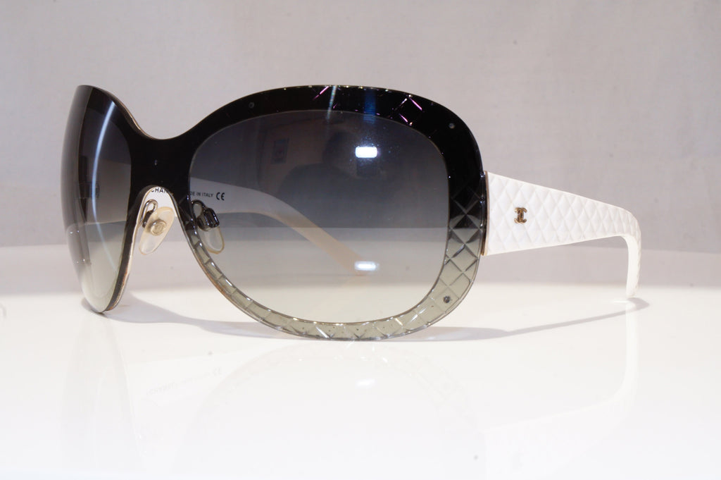 CHANEL Mens Designer Sunglasses White Shield 4165 262/8G 18547