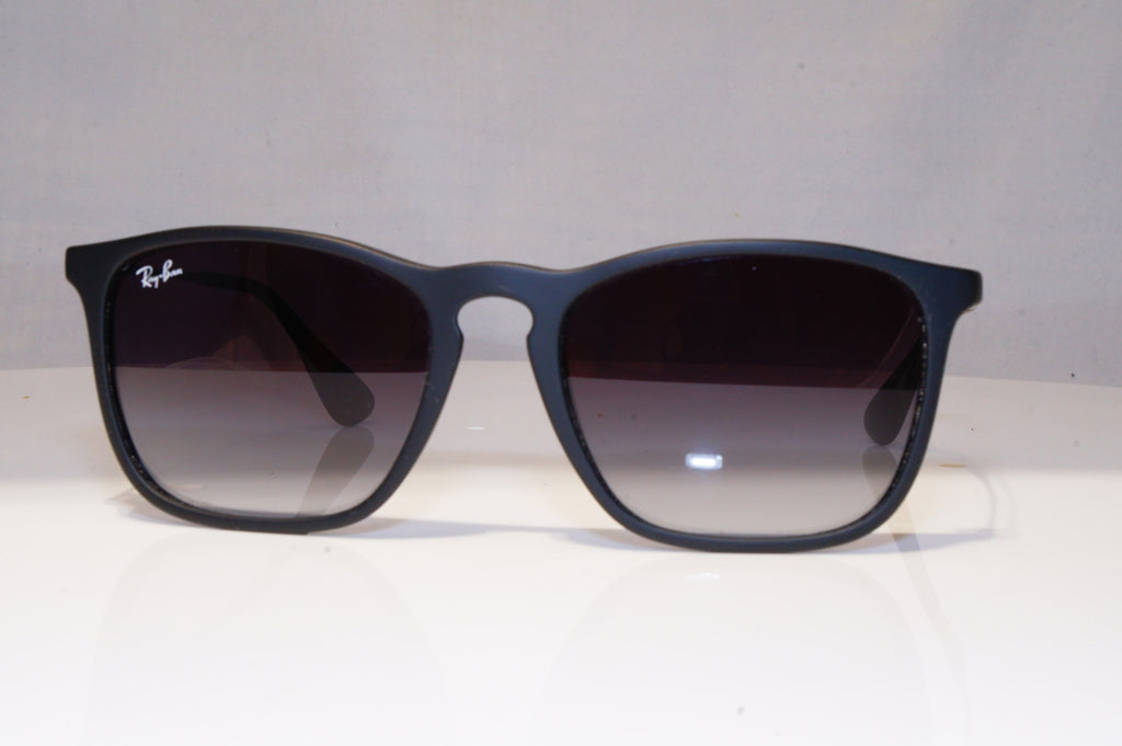 RAY-BAN Mens Designer Sunglasses Black Rectangle CHRIS RB 4187 622/8G 17882