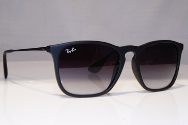 RAY-BAN Mens Designer Sunglasses Black Rectangle CHRIS RB 4187 622/8G 17882