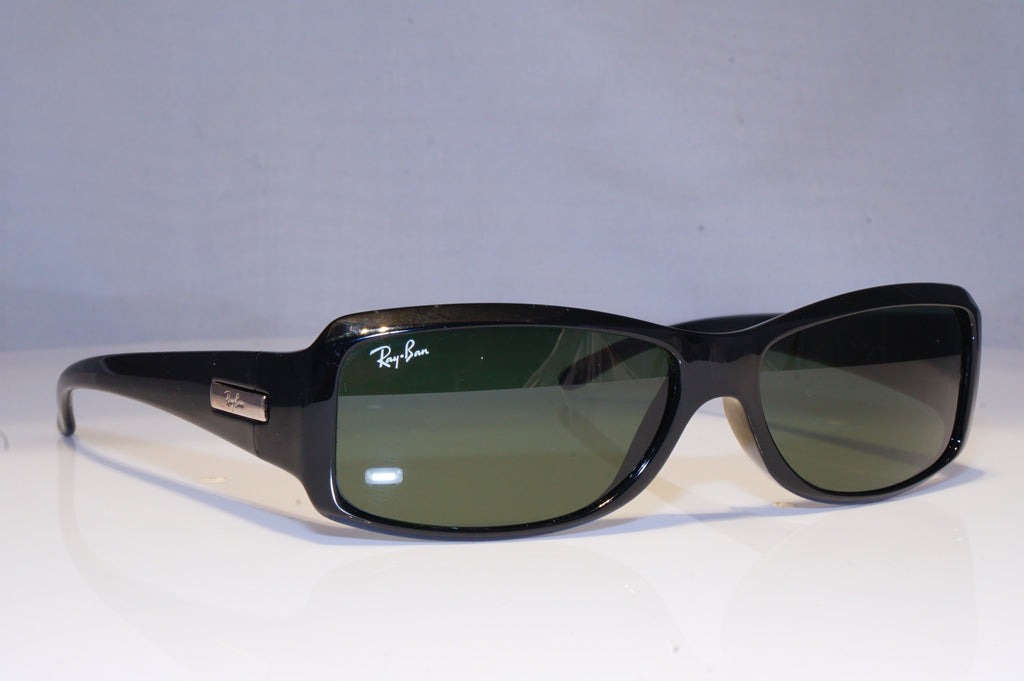 RAY-BAN Mens Womens Vintage Designer Sunglasses Black Rectangle RB 4078 19370