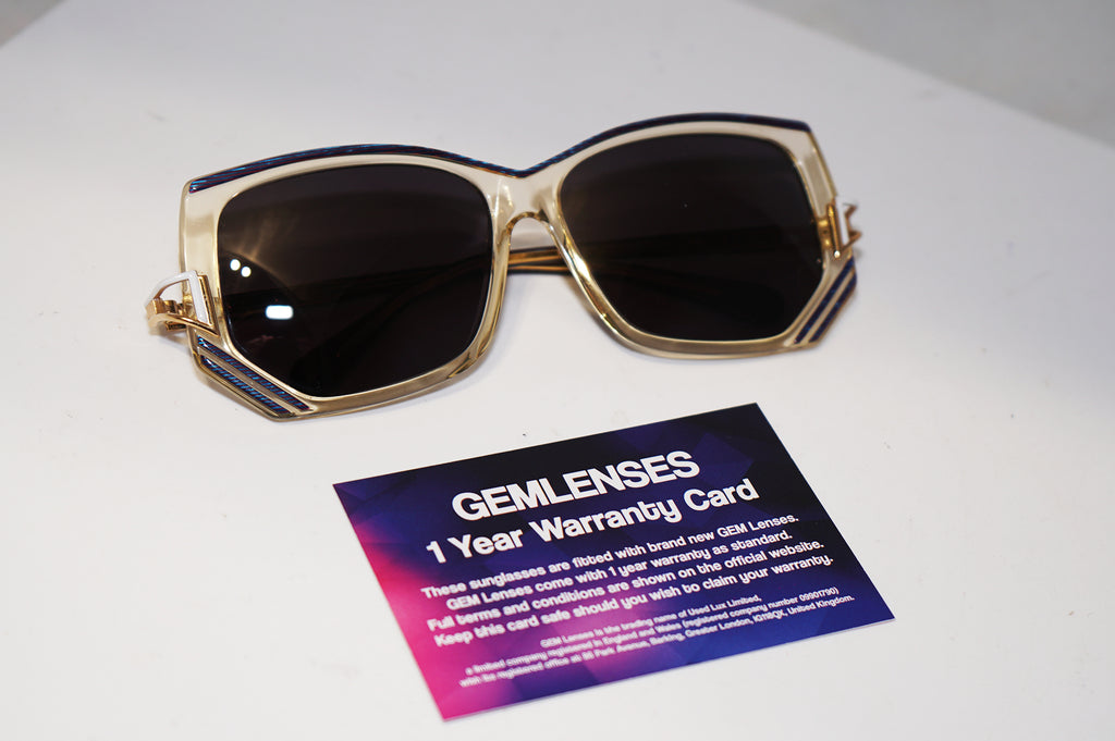CAZAL 1990 Vintage Mens Womens Designer Sunglasses Clear Square 1 1 15434