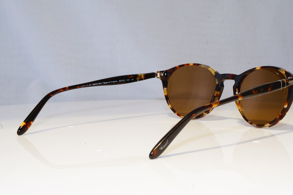 PERSOL Mens Womens Mirror Boxed Designer Sunglasses Brown Round 9040 W4 19640