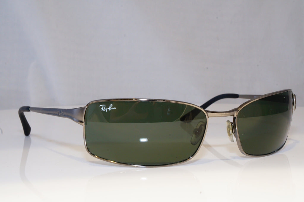 GUCCI Mens Womens Vintage Designer Sunglasses Black Rectangle GG 2452 807 19642
