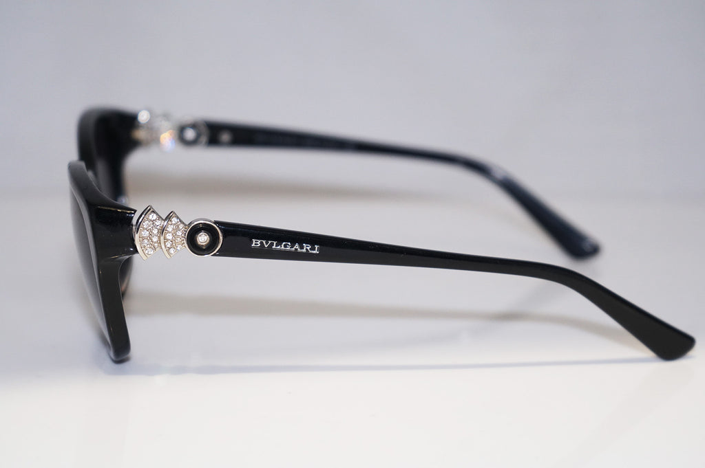 BVLGARI Womens Designer Crystal Sunglasses Black Butterfly 4089 501 14643