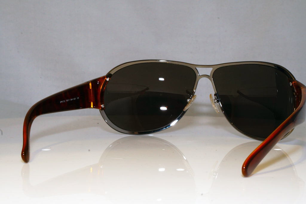 PRADA Mens Designer Sunglasses Brown Aviator SPR 57G 5AV-5G1 17225