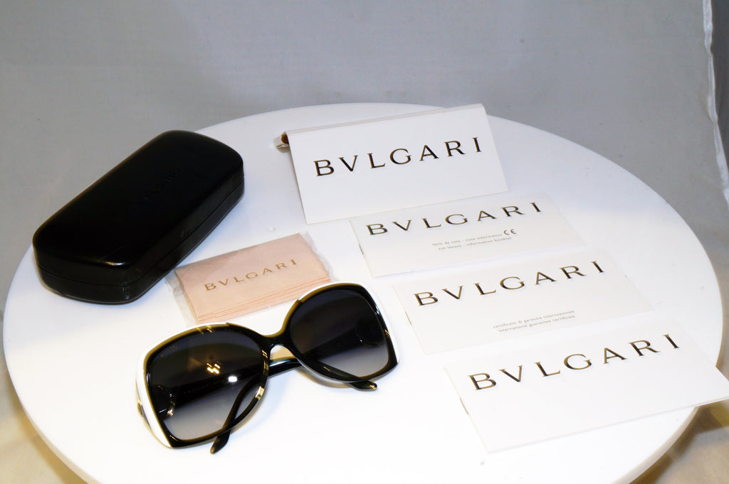 BVLGARI Womens Oversized Designer Sunglasses Black Butterfly 8035 769/8G 17212
