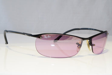 RAY-BAN Mens Vintage Designer Sunglasses Black Wrap FLIGHT RB 3186 006/7A 17864