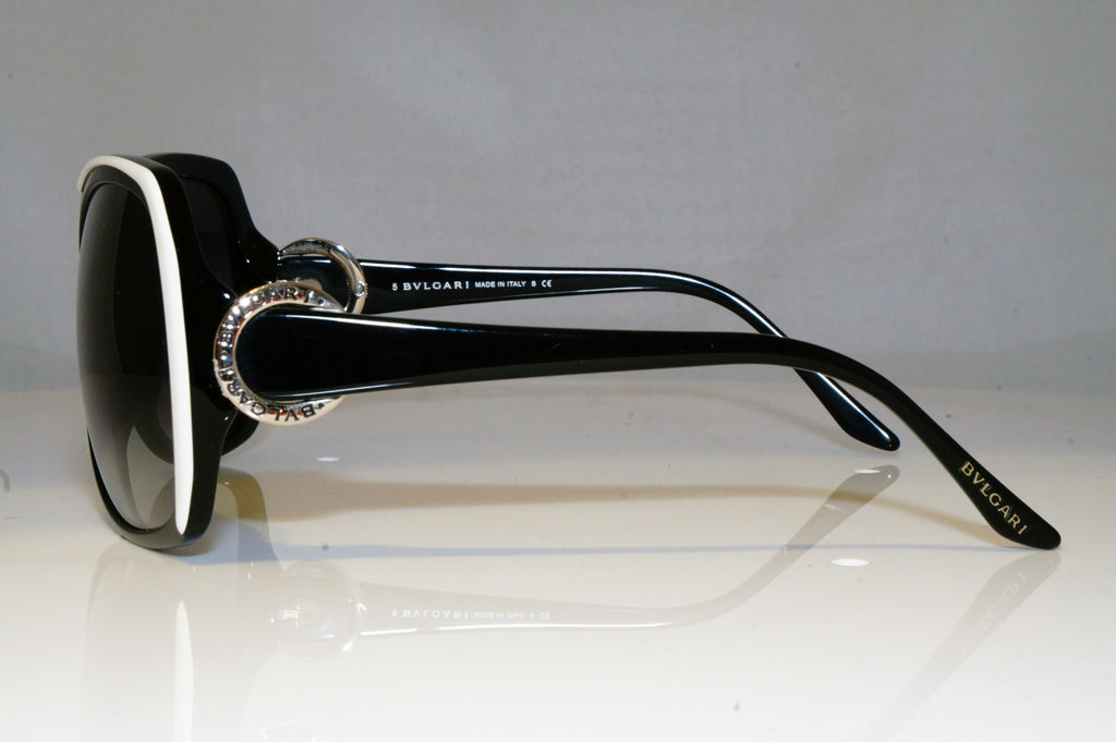 BVLGARI Womens Oversized Designer Sunglasses Black Butterfly 8035 769/8G 17212