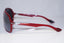 PRADA Mens Designer Flash Mirror Sunglasses Red Aviator SPS 07M ACM-3M1 14616