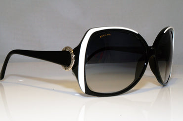 BVLGARI Womens Oversized Designer Sunglasses Black Butterfly 8035 769/8G 17212