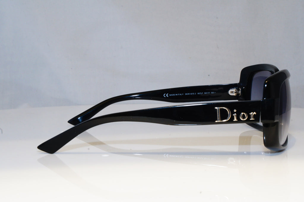 CHRISTIAN DIOR Mens Designer Sunglasses Black Square DIOR 60's2 807LF 19633