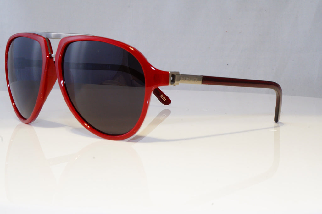 VERSACE Mens Womens Oversized Designer Sunglasses Red Pilot 4223 912/71 16165