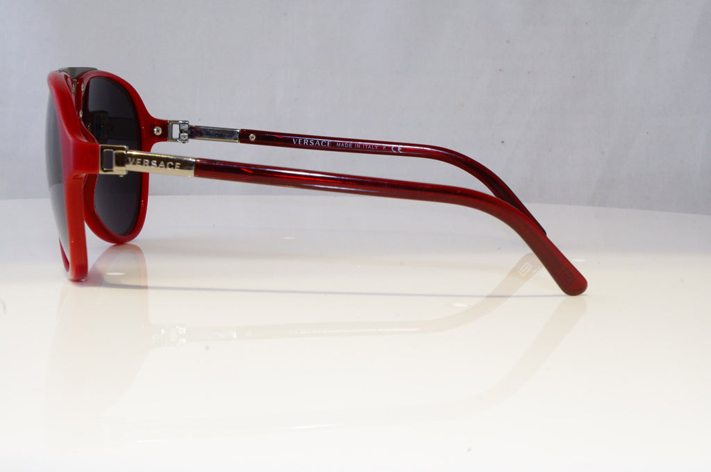 VERSACE Mens Womens Oversized Designer Sunglasses Red Pilot 4223 912/71 16165