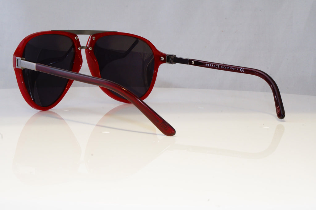 VERSACE Mens Womens Oversized Designer Sunglasses Red Pilot 4223 912/71 16165