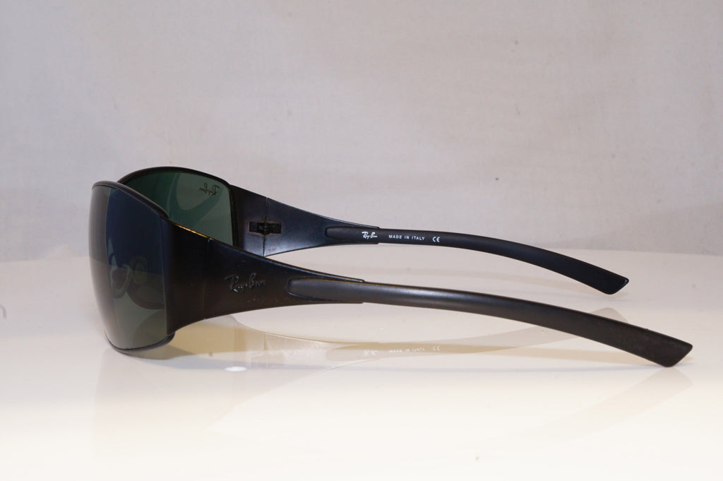 RAY-BAN Mens Designer Sunglasses Black Shield RB 3268 006/71 19647