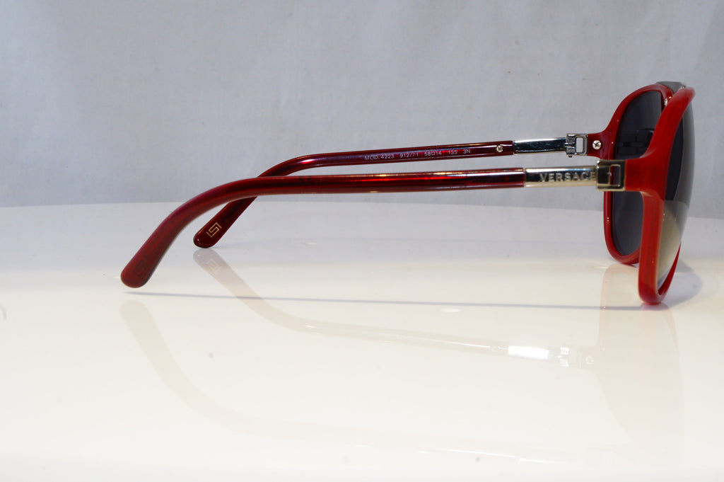 VERSACE Mens Womens Oversized Designer Sunglasses Red Pilot 4223 912/71 16165