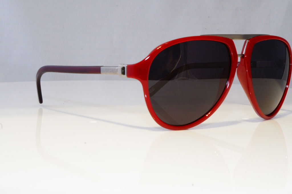 VERSACE Mens Womens Oversized Designer Sunglasses Red Pilot 4223 912/71 16165