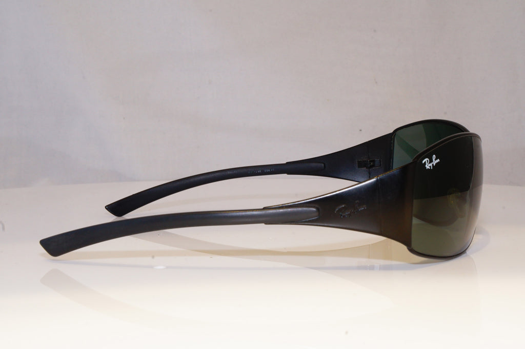 RAY-BAN Mens Designer Sunglasses Black Shield RB 3268 006/71 19647