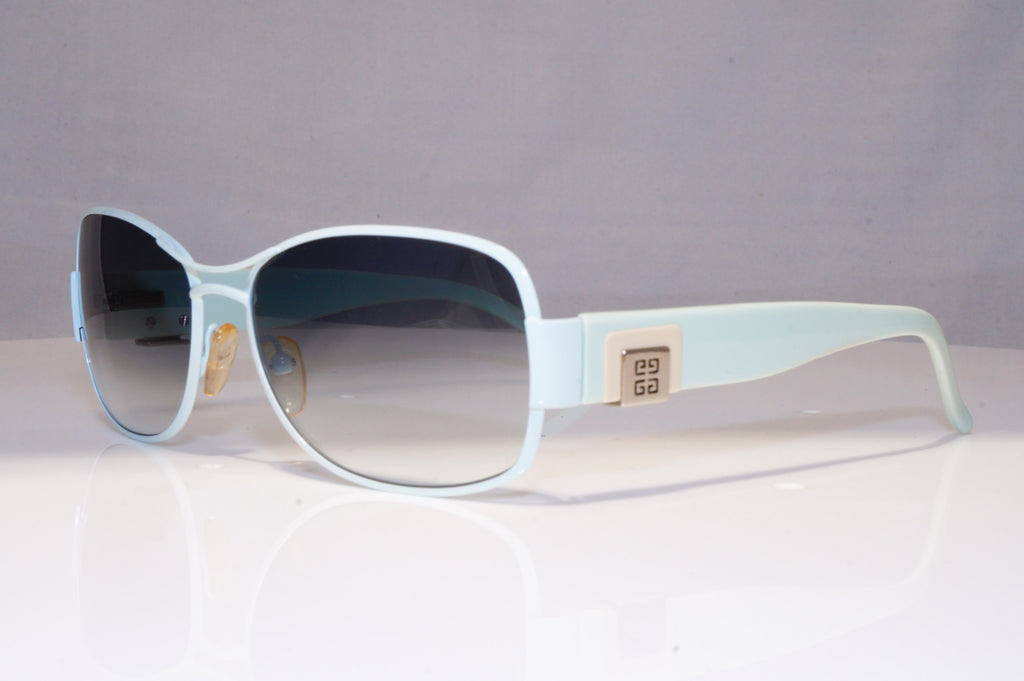GIVENCHY Womens Vintage Designer Sunglasses Blue  TEAL AQUA SGV 205 08L9 21416