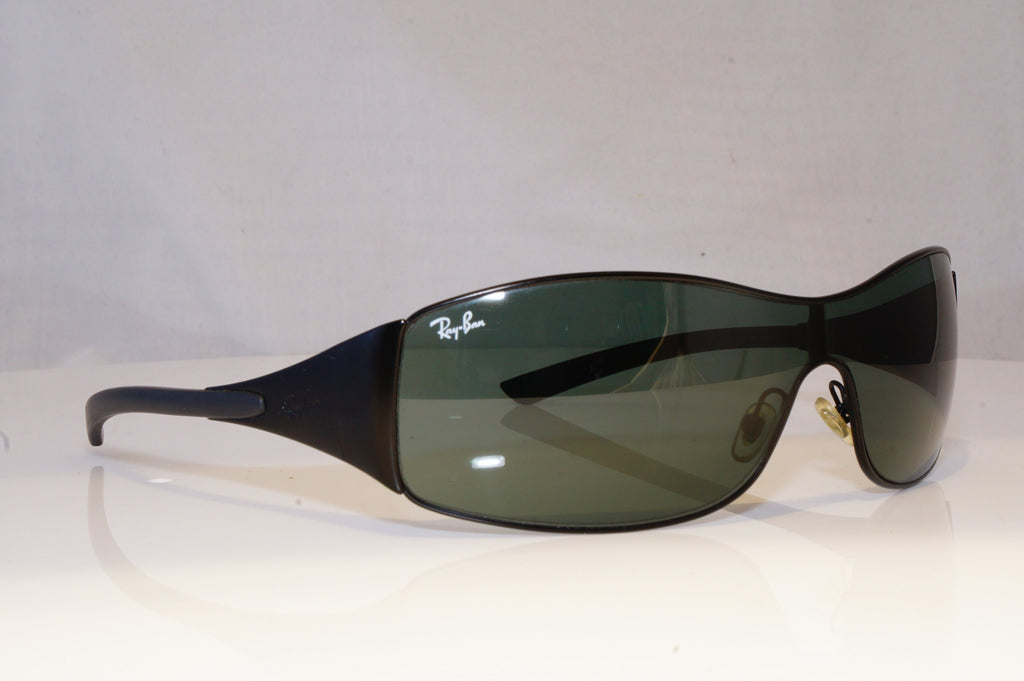 RAY-BAN Mens Designer Sunglasses Black Shield RB 3268 006/71 19647