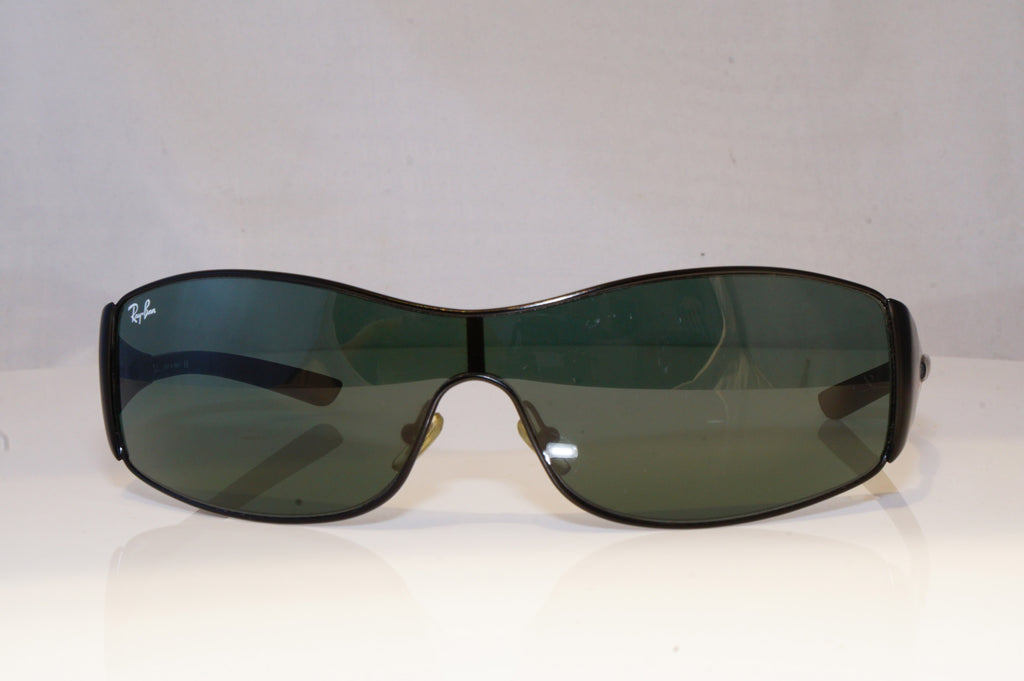RAY-BAN Mens Designer Sunglasses Black Shield RB 3268 006/71 19647