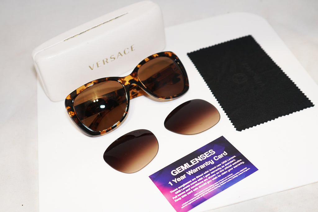 VERSACE Womens Designer Sunglasses Brown Butterfly MOD 4250 998/13 15968