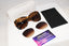 VERSACE Womens Designer Sunglasses Brown Butterfly MOD 4250 998/13 15968