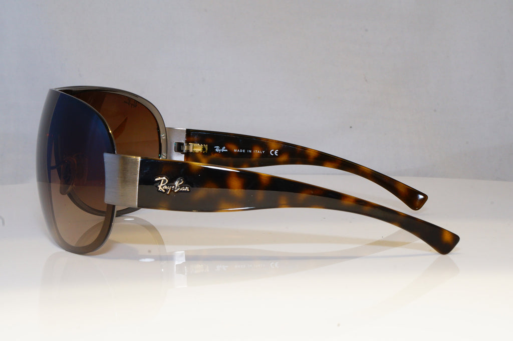 RAY-BAN Mens Designer Sunglasses Brown Shield RB 3350 004/13 19627