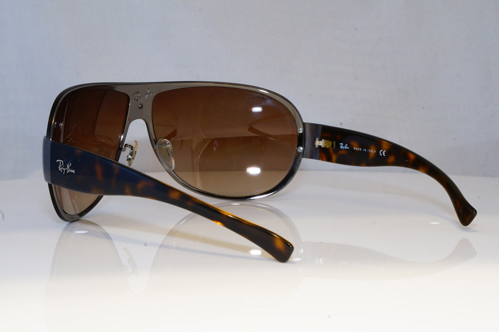 RAY-BAN Mens Designer Sunglasses Brown Shield RB 3350 004/13 19627