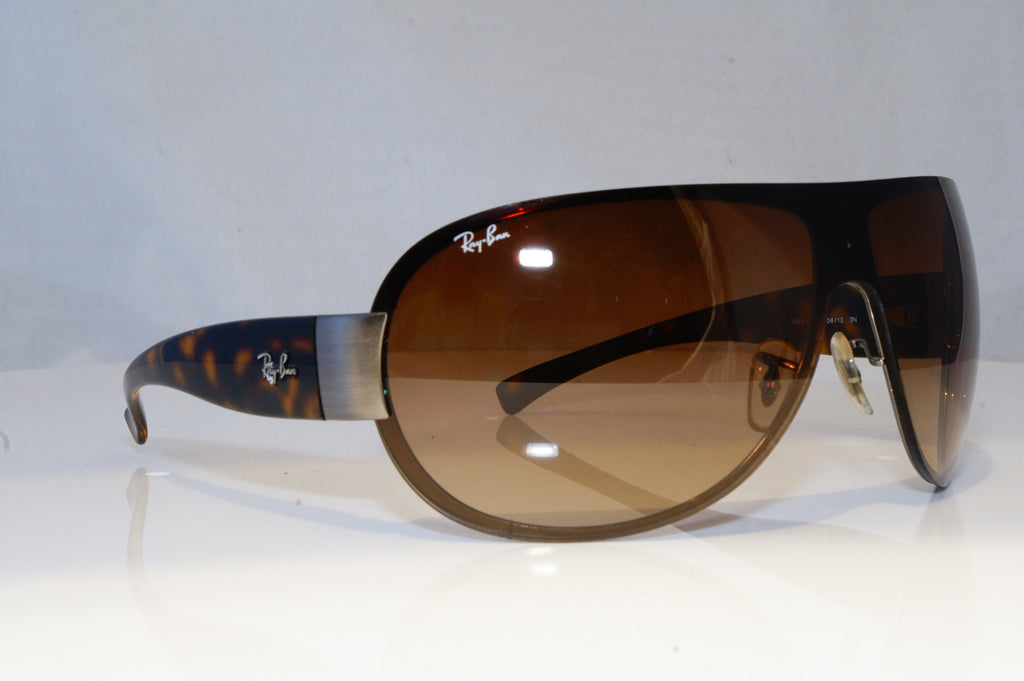 RAY-BAN Mens Designer Sunglasses Brown Shield RB 3350 004/13 19627