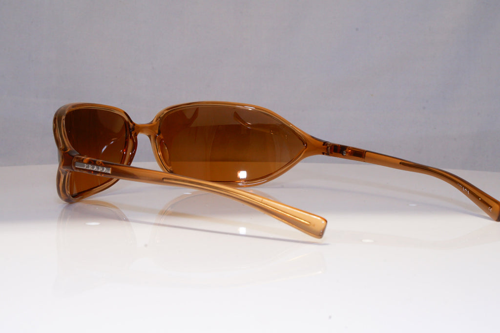 PRADA Mens Vintage 1990 Designer Sunglasses Brown Wrap SPR 04E 2AU-6S1 21306